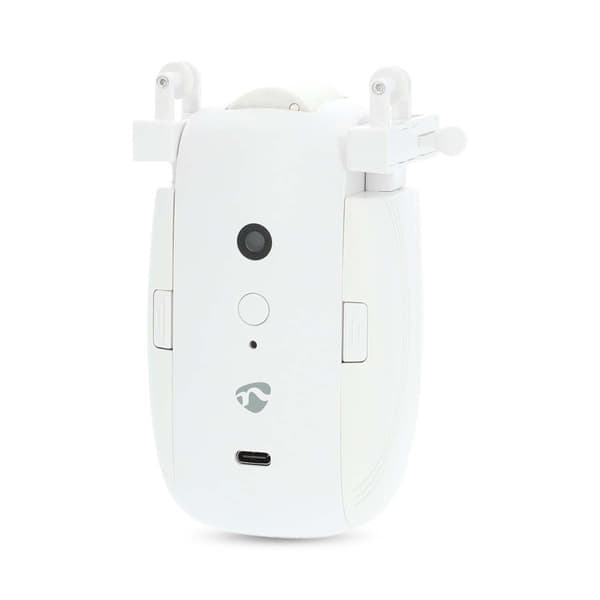 Nedis SmartLife Verho Robotti | I-Kisko / U-Kisko | Verhot | Paristokäyttöinen / USB Virta | 4000 mAh | Bluetooth® | Valkoinen