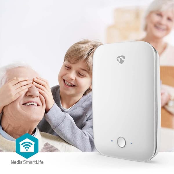 Nedis Falldetektor | Wi-Fi | Deteksjonsområde: 7 m | Effektivt synsfelt (horisontalt): ±45° | Effektivt synsfelt (vertikalt): ±45° | IP54 | Hvit