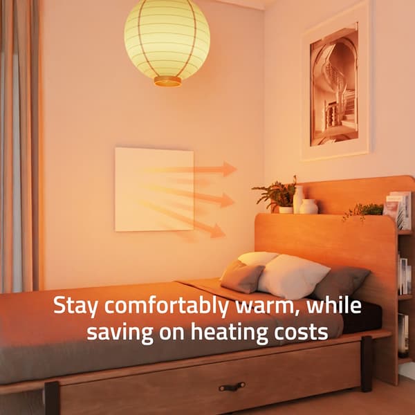 Hombli Smart Infrared Heater Glass Panel 400w White