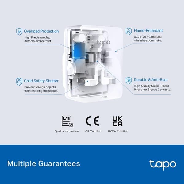 TP-Link Tapo Mini Smart Wi-Fi-stik, energiovervågning, Matter /Tapo P110M
