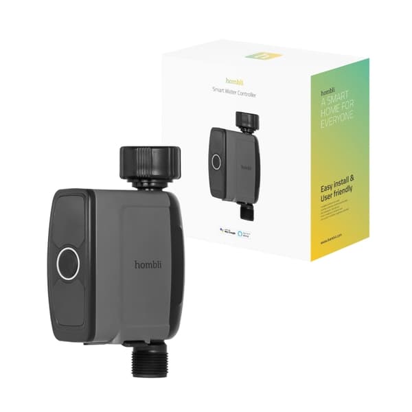 Hombli Smart utendørs vannregulator, svart
