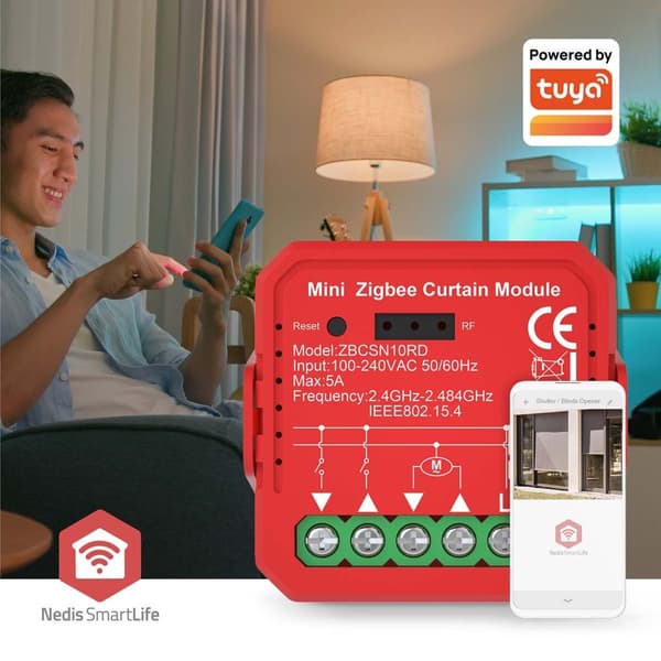 Nedis SmartLife Strömbrytare | Zigbee 3.0 | 1000 W | Terminalanslutning | App tillgänglig för: Android™ / IOS