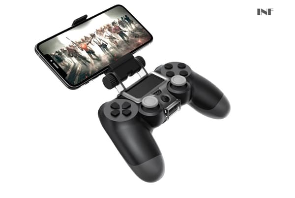 INF Säädettävä kiinnike PS4-käsiohjaimeen ja Android mobiililaitteisiin