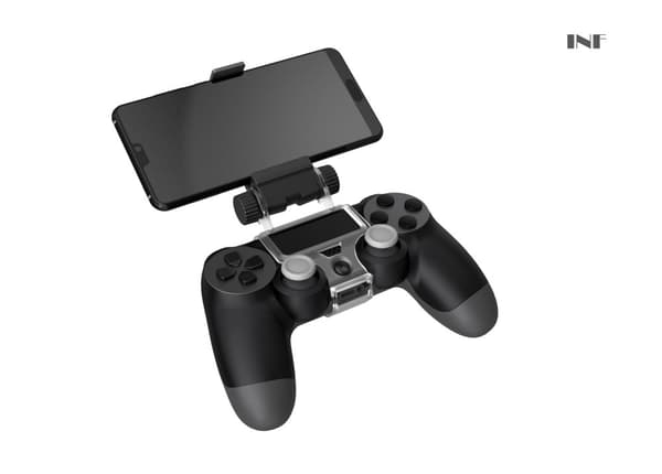 INF Säädettävä kiinnike PS4-käsiohjaimeen ja Android mobiililaitteisiin
