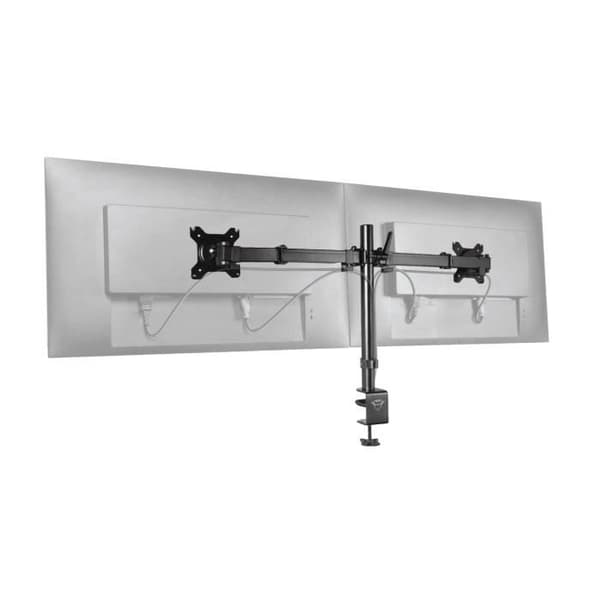 Trust Gaming GXT 1120 Mara Dual Monitor Stand, Arm för två PC-skärmar upp till 32 tum, VESA 75/100