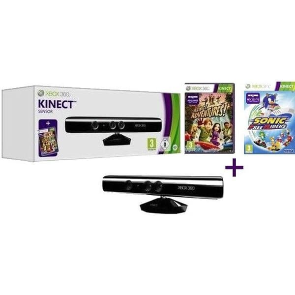 Paket Kinect Xbox 360 + Kinect Adventures + SONIC F- USED