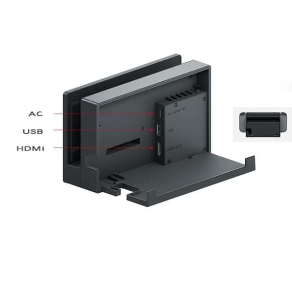 Nintendo Switch original ersättningsladdning HDMI dockningsstation M30845