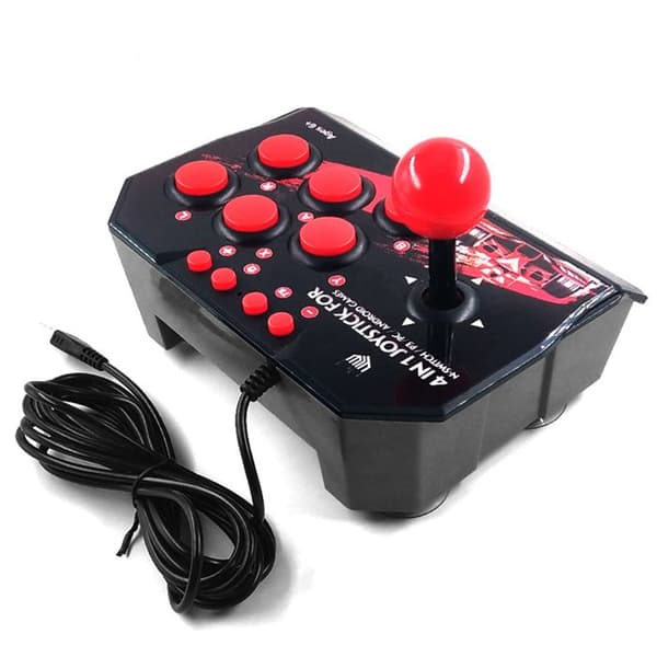 TD® 4-i-1 spelkontroll, trådbunden kampjoystick, tillbehör till datorspelskontroller