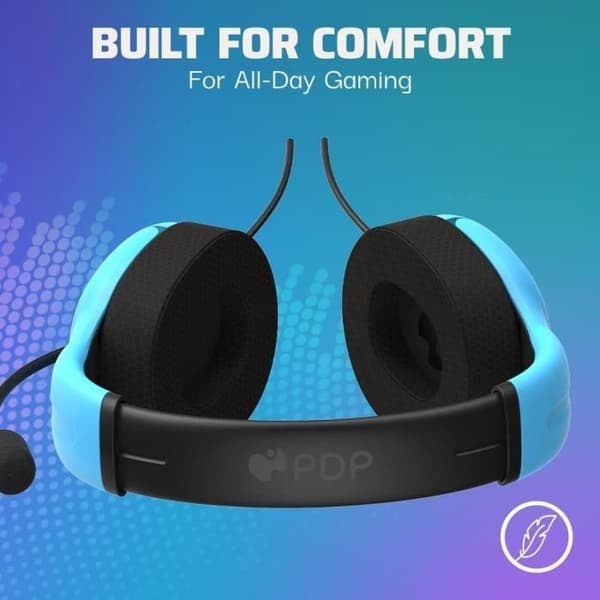 Trådbundet headset - Airlite - Neptunblå - Kompatibelt med PS4/PS5 - Bommikrofon - Over-Ear-huvudband