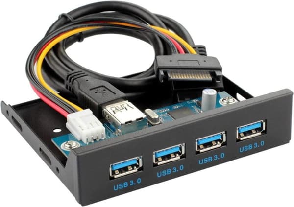 NÖRDIC 3,5" Floppy frontpanel 4xUSB3.0 5Gbps 20pin stik