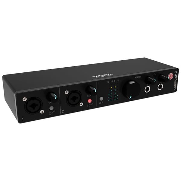 ARTURIA MINIFUSE4-BK - Svart Minifuse4 ljudgränssnitt