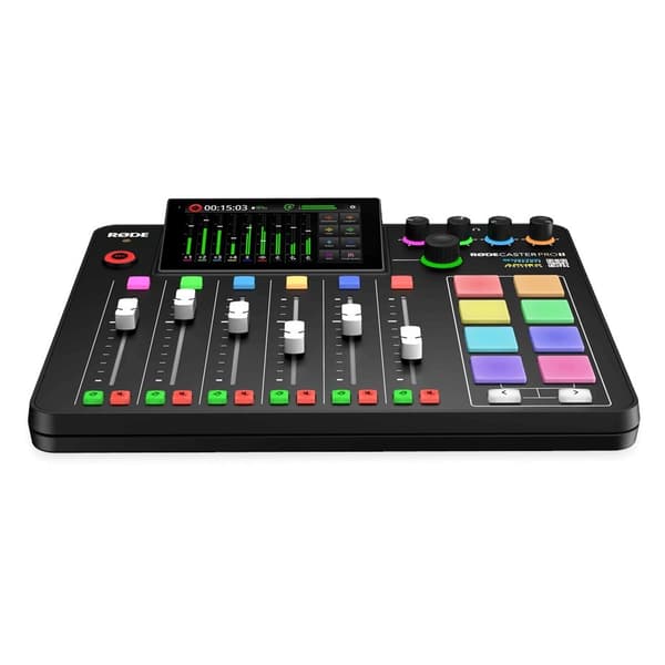 RØDECaster Pro II Podcast produktionsstudie Musikproduktionsstation Sort