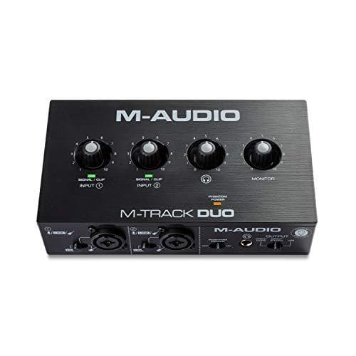 M-AUDIO M-Track Duo USB Audio-interface Krystalforforstærker 16 bit 48 kHz Sort