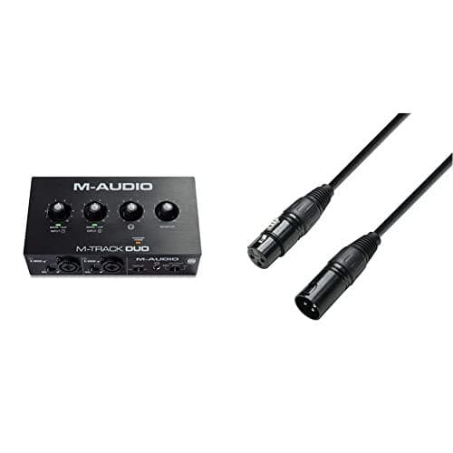 M-AUDIO M-Track Duo USB Audio interface Krystal forforstærker 16 bit 48 kHz Sort