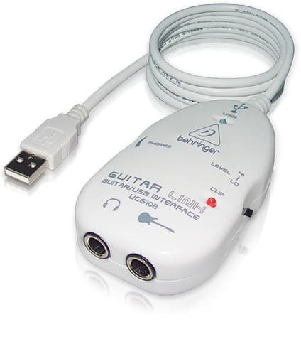 Behringer Guitar Link UCG102 -äänikaapeli 2 x 3,5 mm valkoinen