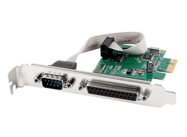 Gembird PEX-COMLPT-01 COM seriel port + LPT port PCI-Express tilføjelseskort, med ekstra lavprofilbeslag