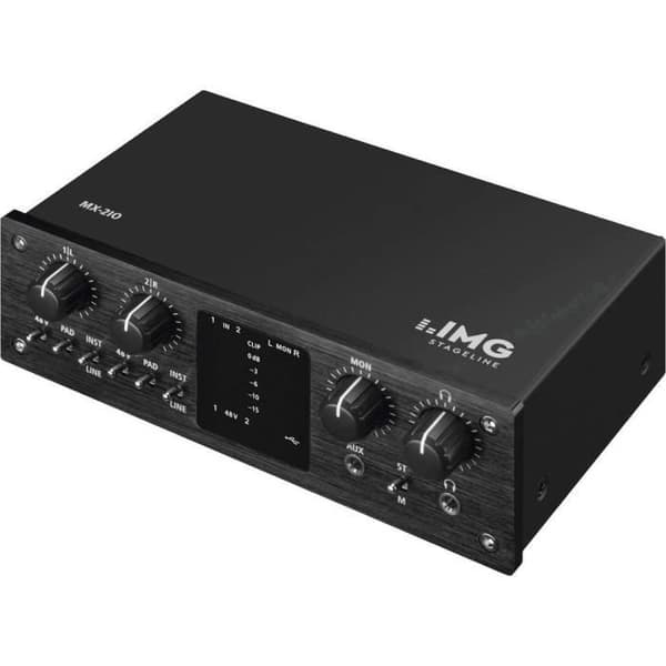 Ljudgränssnitt - IMG STAGE LINE - MX-2IO - 2 kanaler - USB - Vit