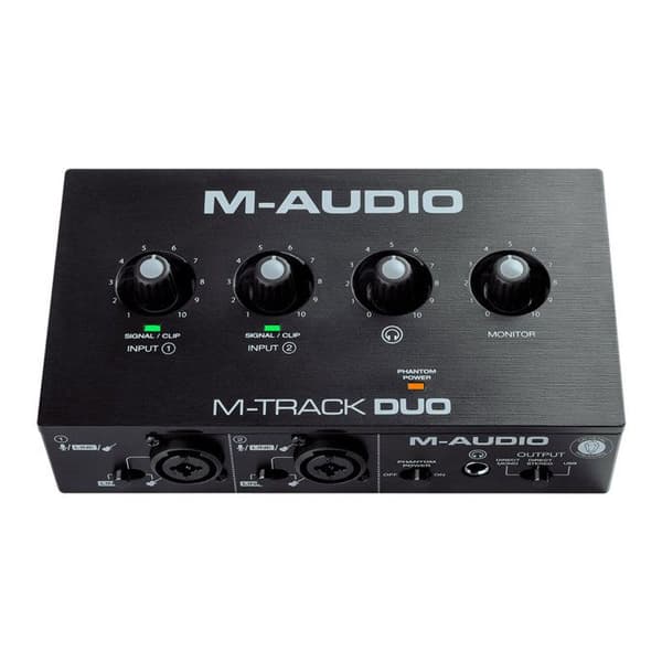 M-AUDIO MTRACK-DUO - 2-kanaligt ljudkort 2 XLR/Jack combo-ingångar