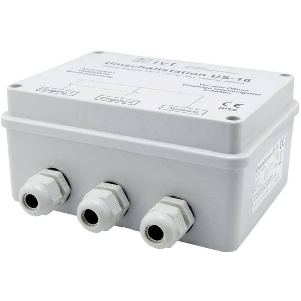 IVT US-16 Omkopplingsstation 3600 VA 400034 160 mm x 145 mm x 77 mm Passande till modell (växelriktare): Universal