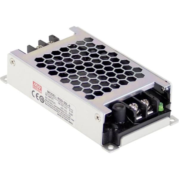 MW Mean Well RSD-30L-12 DC/DC-omvandlare 24 V/DC, 36 V/DC, 48 V/DC, 72 V/DC - 12 V/DC/2.5 A 30 W