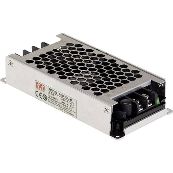 MW Mean Well RSD-60G-12 DC/DC-omvandlare 12 V/DC, 24 V/DC, 36 V/DC - 12 V/DC/5 A 60 W