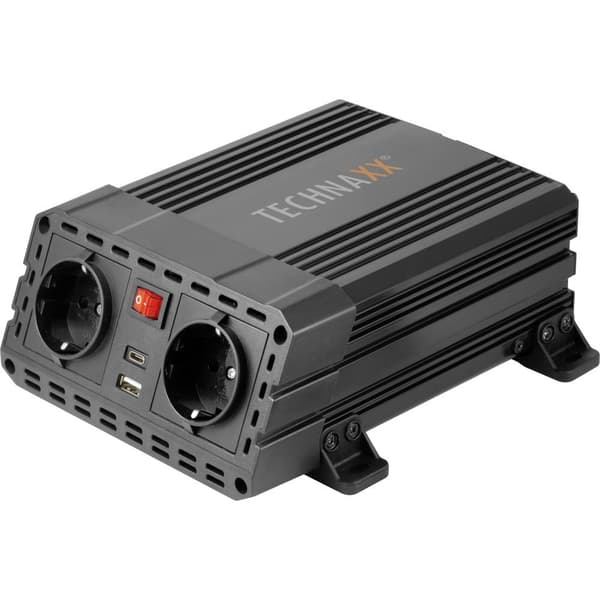 Technaxx Växelriktare TE19 600 W 12 V/DC - 230 V/AC