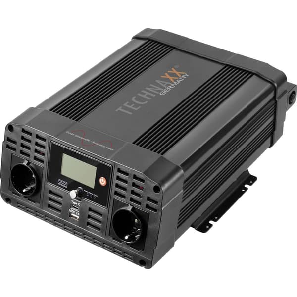 Technaxx Växelriktare TE22 12 V/DC - 230 V/AC Svart