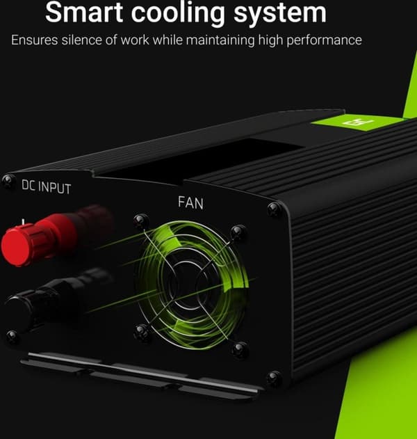 Green Cell INV03DE strømadapter/inverter Auto/Indendørs 500 W Sort