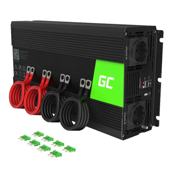 Przetwornica 12V/230V 2000W/4000W Czysty sinus Sort