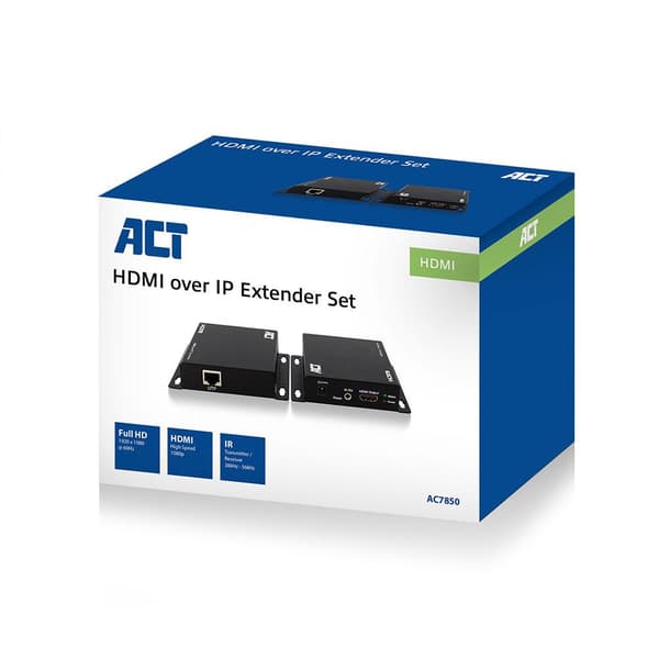 HDMI over IP extender set CATx up to 100 meter