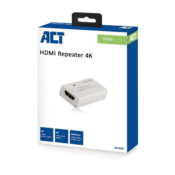 HDMI repeater, up to 40 meter, 4K support