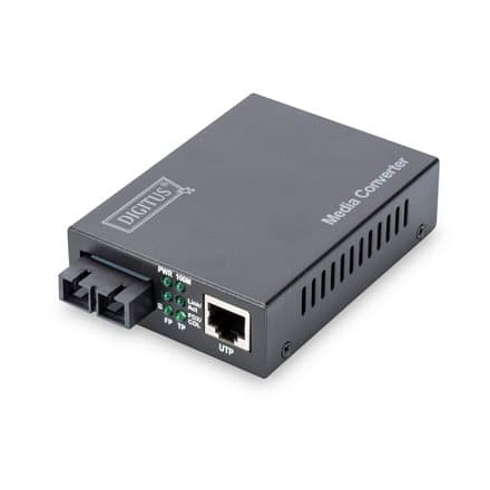 DIGITUS DN-82020-1 - fiber media converter - 10Mb LAN, 100Mb LAN