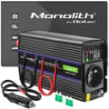 Pikkukuva 1 / 9: Qoltec Monolith -virtalähde/invertteri Auto/Sisäkäyttöön 600 W Musta