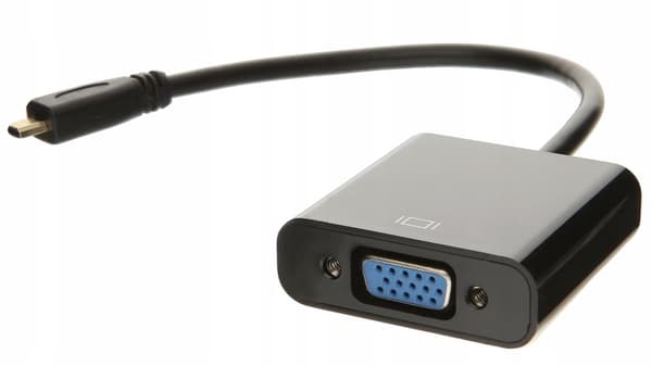 Micro HDMI til VGA ADAPTER DSUB KONVERTER + LYD