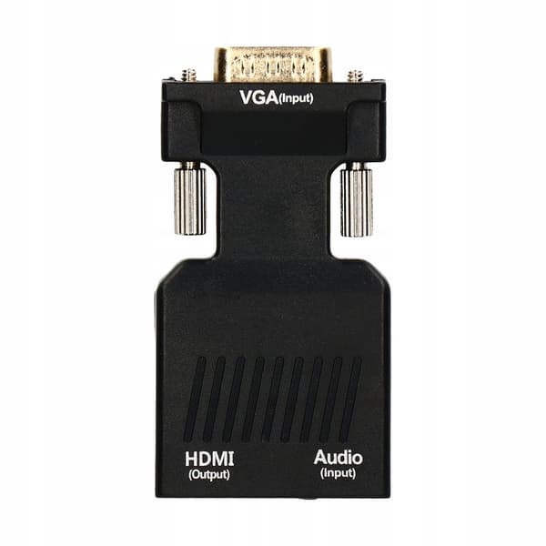 ADAPTER KONVERTERARE VGA D-SUB TILL HDMI + LJUDLJUD