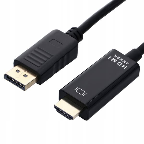 Kabel DISPLAY PORT till HDMI 1,8M DP DisplayPort 4K