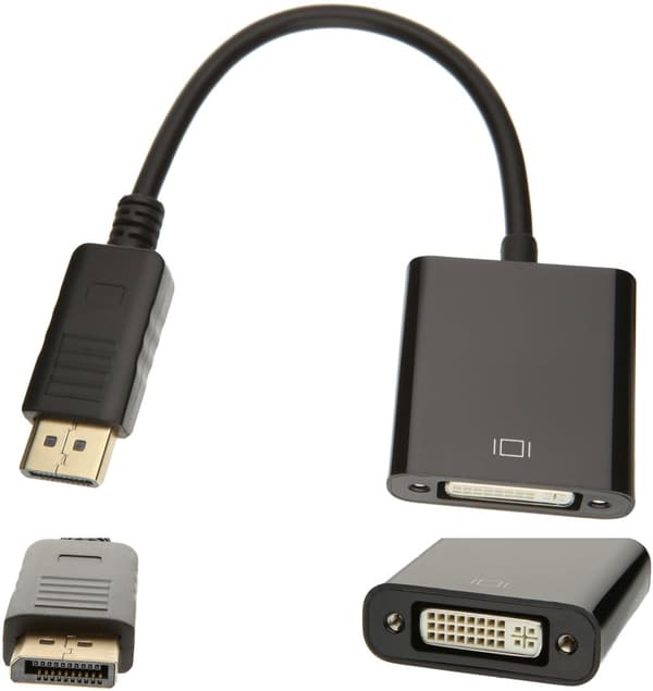 Adapter Kabel Display Port til DVI DP adapter