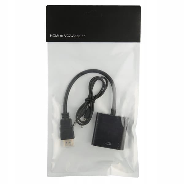ADAPTEROMVÄNDARE FRÅN HDMI TILL VGA+AUDIO