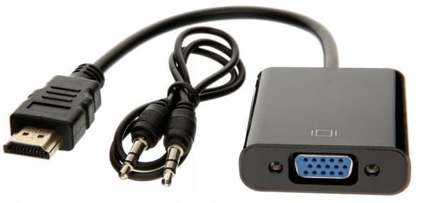 ADAPTEROMVÄNDARE FRÅN HDMI TILL VGA+AUDIO