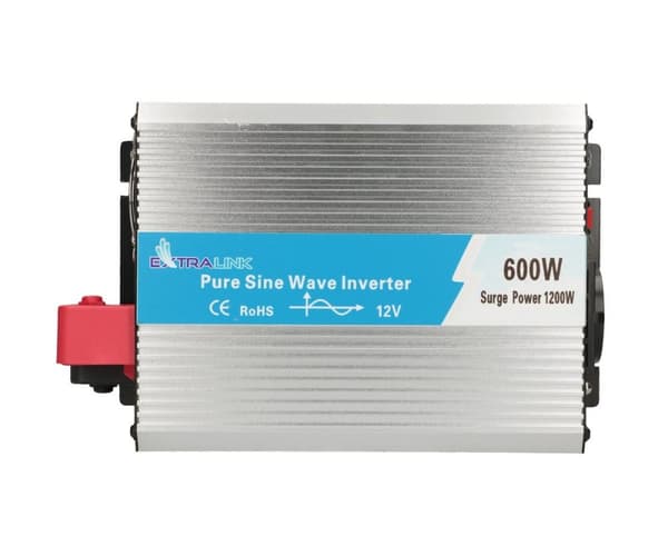 Extralink Jännitteenmuunnin OPIP-600W 12V, 600W puhdas siniaalto