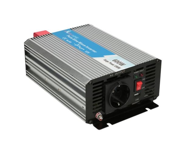 Extralink Jännitteenmuunnin OPIP-600W 12V, 600W puhdas siniaalto
