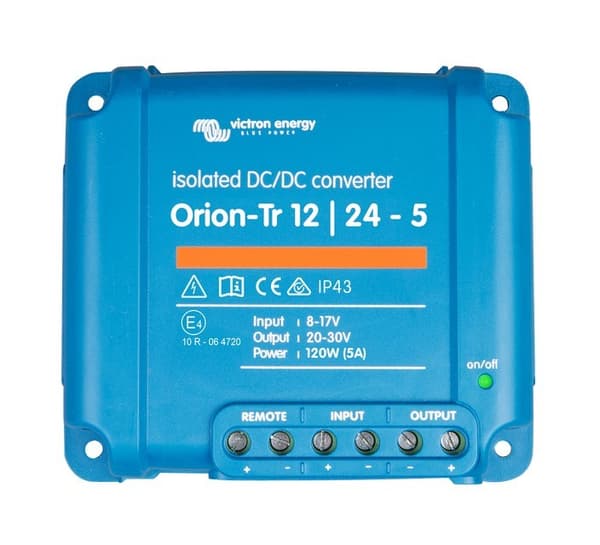 Victron Energy Orion-Tr 12/24-5A 120 W autoinvertteri (ORI122410110)