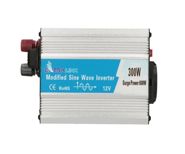 Extralink Auton jännitemuunnin OPIM-300W 12V, 300W muunnettu sinusjännitteinen