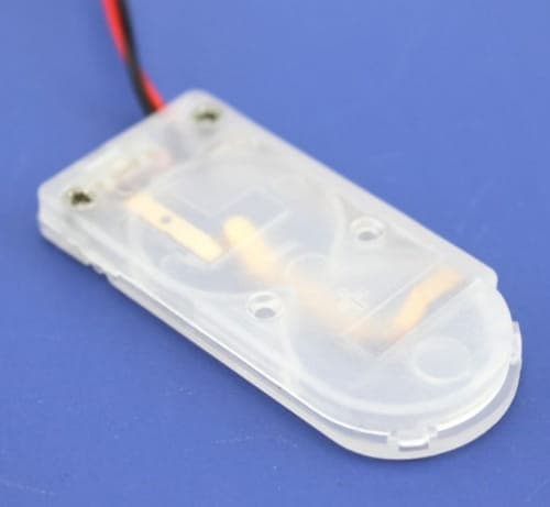 Holder med afbryder til to CR2032-batterier
