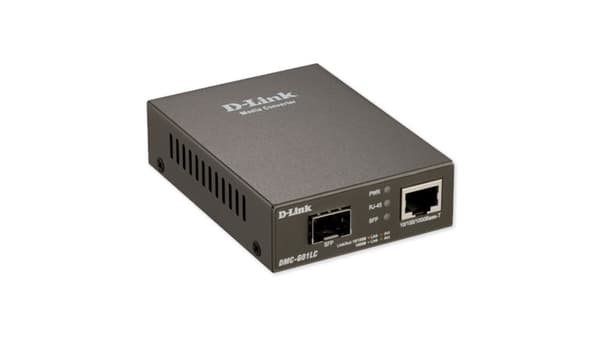 D-Link | 1000BaseT til SFP Standalone Mediekonverter | DMC-G01LC | Gigabit SFP-port | 10/100/1000 Mbps port