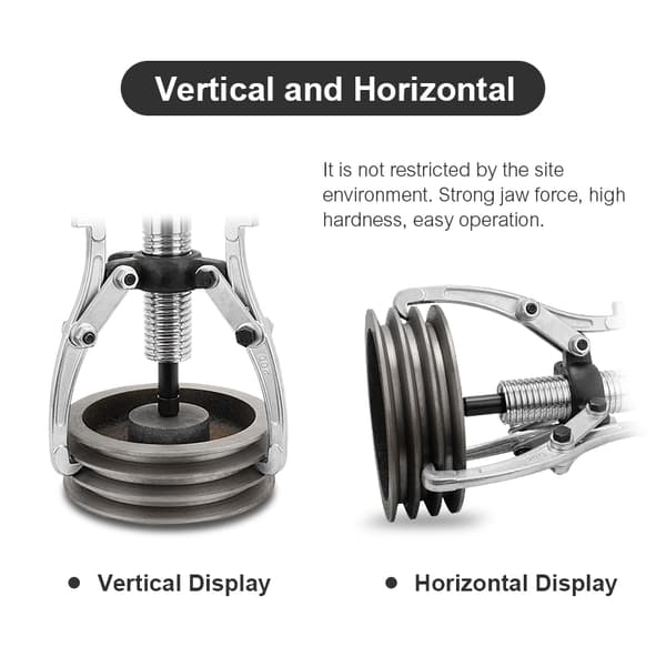 Hydraulisk utdragare, Anpassningsbar, Tre-Käks Design