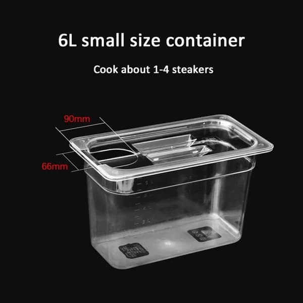Sous Vide-behållare, Stor Kapacitet, Isolerat Lock, 25L