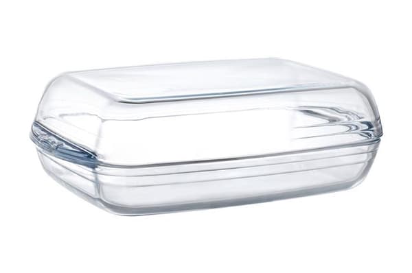 Lämmönkestävä astia, kaksinkertainen OVENCHEF, läpinäkyvä, 355x220x(K)110mm Perusversio
