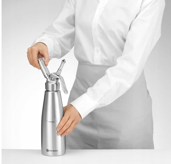 Sifon för vispgrädde Hendi 0,5L – 3 munstycken