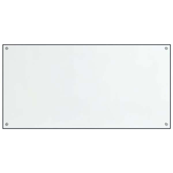 Stänkskydd 2 st transparent 80x50 cm härdat glas